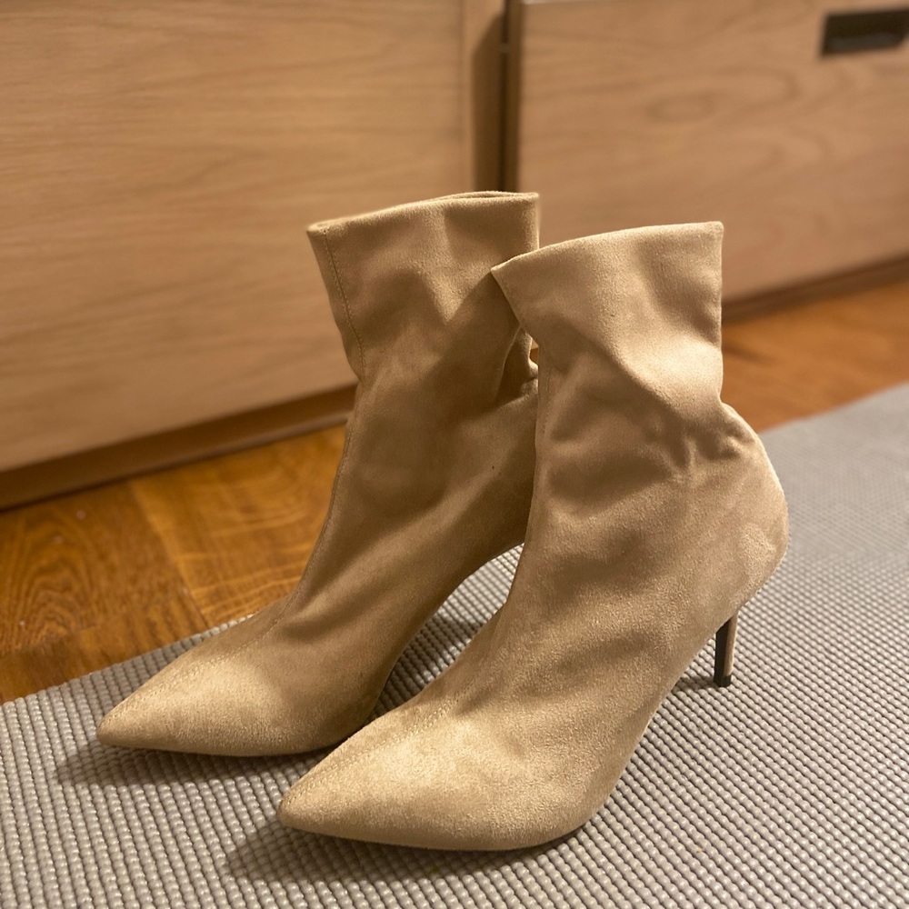 Theory Women’s Suede Ankle Sock Boots